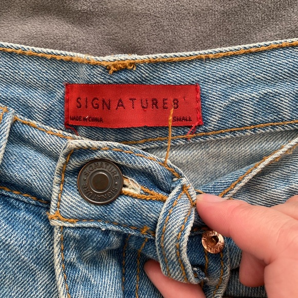 High Waisted Jean Shorts - Picture 2 of 3